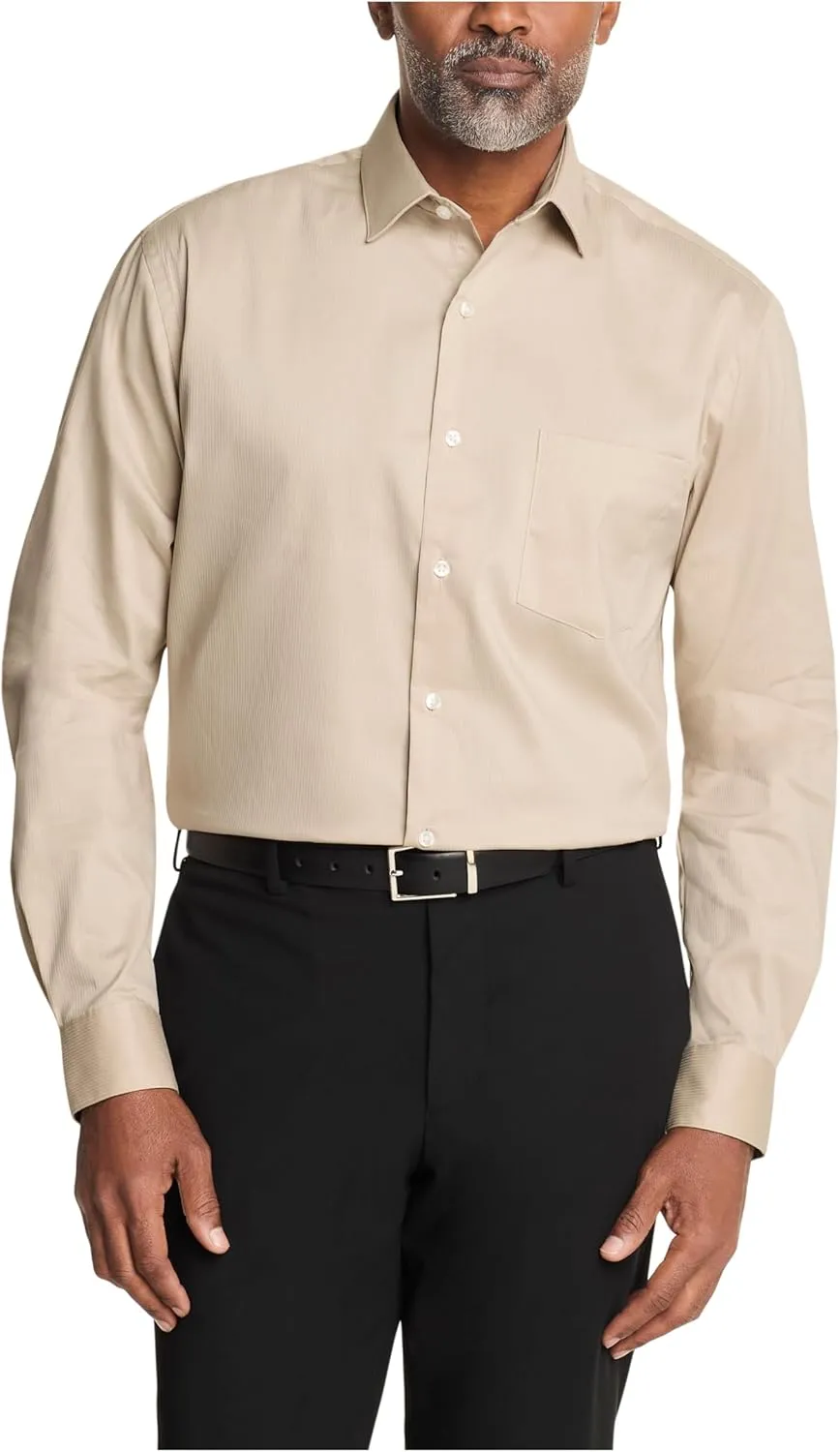 Van Heusen Men's Dress Shirt Regular Fit Everyday Defense Stretch