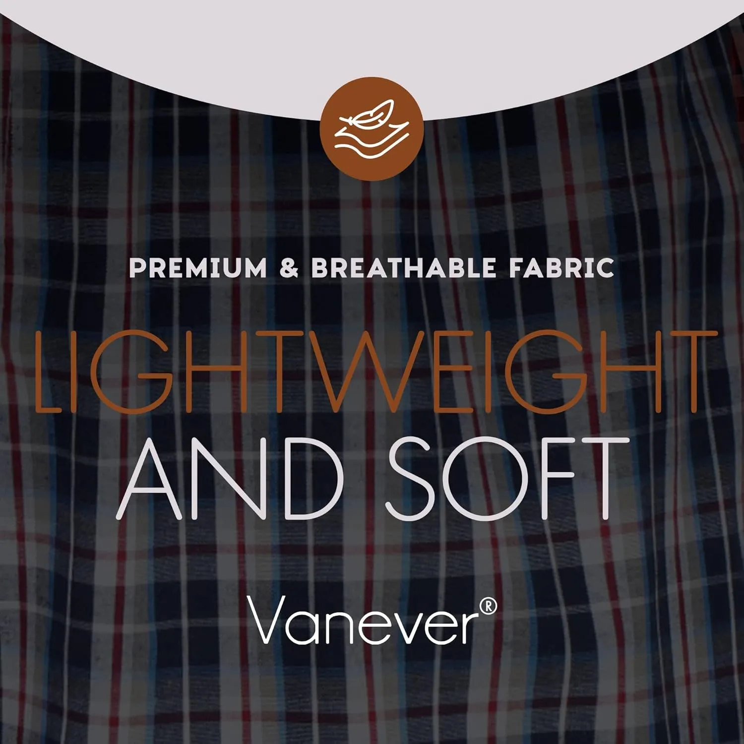 Vanever 3PK Men's Woven Boxers, 100% Cotton Boxer Shorts for Men, Boxershorts with Button Fly, Underwear