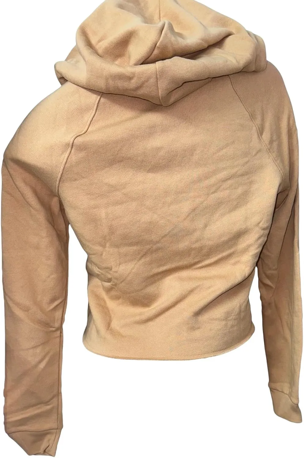 Victoria's Secret Pink Everyday Fleece Cropped Hoodie Color Gold New