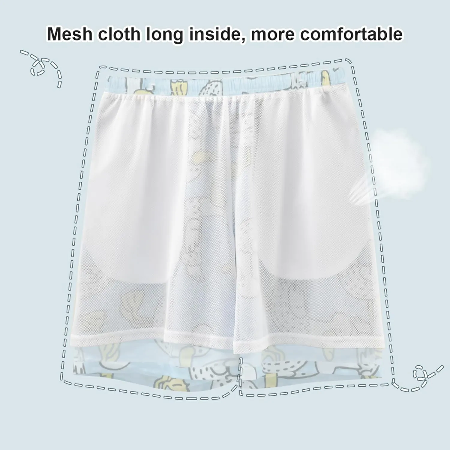 Watercolor Blue Jellyfish Swim Trunks for Men Swimwear Quick Dry Surf Mens Shorts Casual S