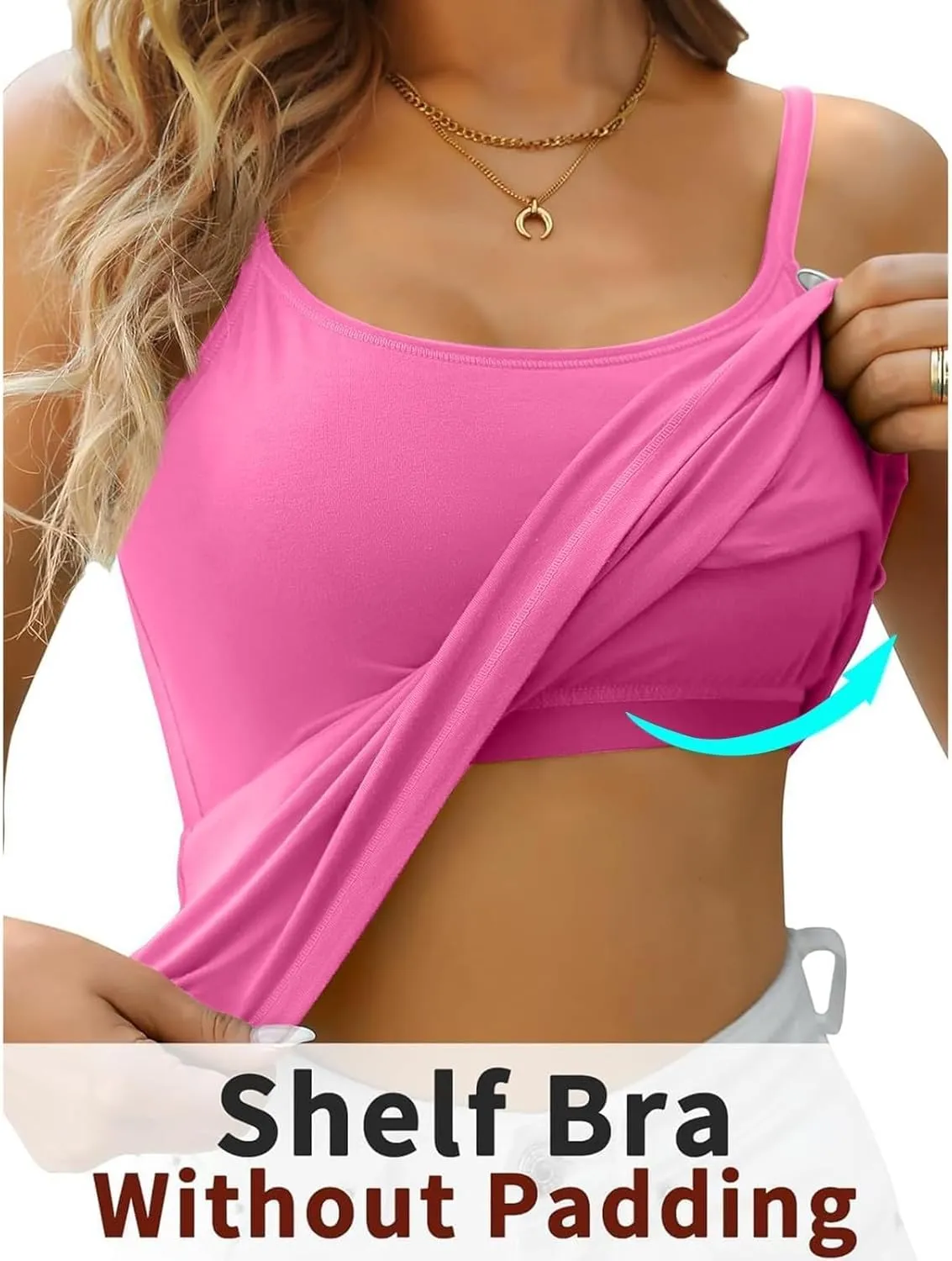 White Tank Top Woman Thread With Chest Pad Without Wearing Bra One Tank Top Yoga Shirt Womens Camisole Tank Tops