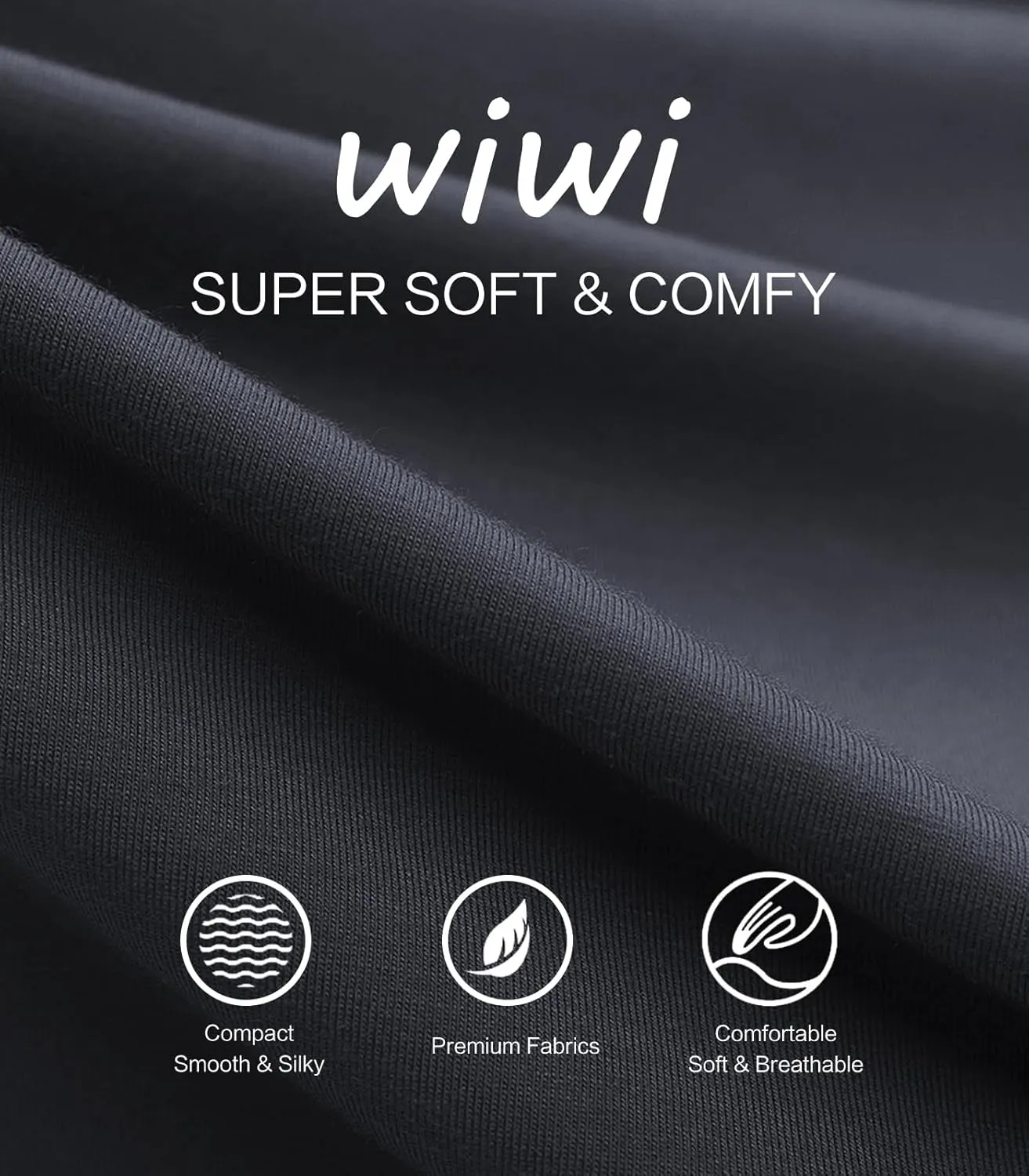 WiWi Mens Bamboo Viscose Pajama Shorts Lightweight Lounge Bottoms Soft Knit Sleep Short Pants Loungewear with Pockets S-3X