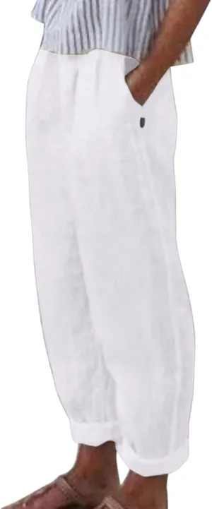 Women High Waisted Wide Leg Pants Fashion Drawstring Elastic Trousers Comfy Straight Leg Long Pants with 2XL Pant