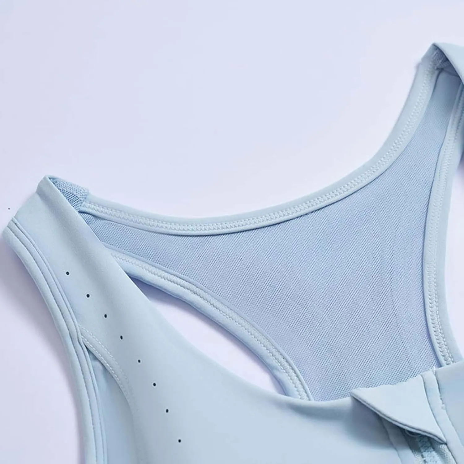 Women Sport Bras Front Zipper Closure Quick-Dry Wicking Bra Crop Tank Tops Yoga Fitness Running Bralettes Underwear