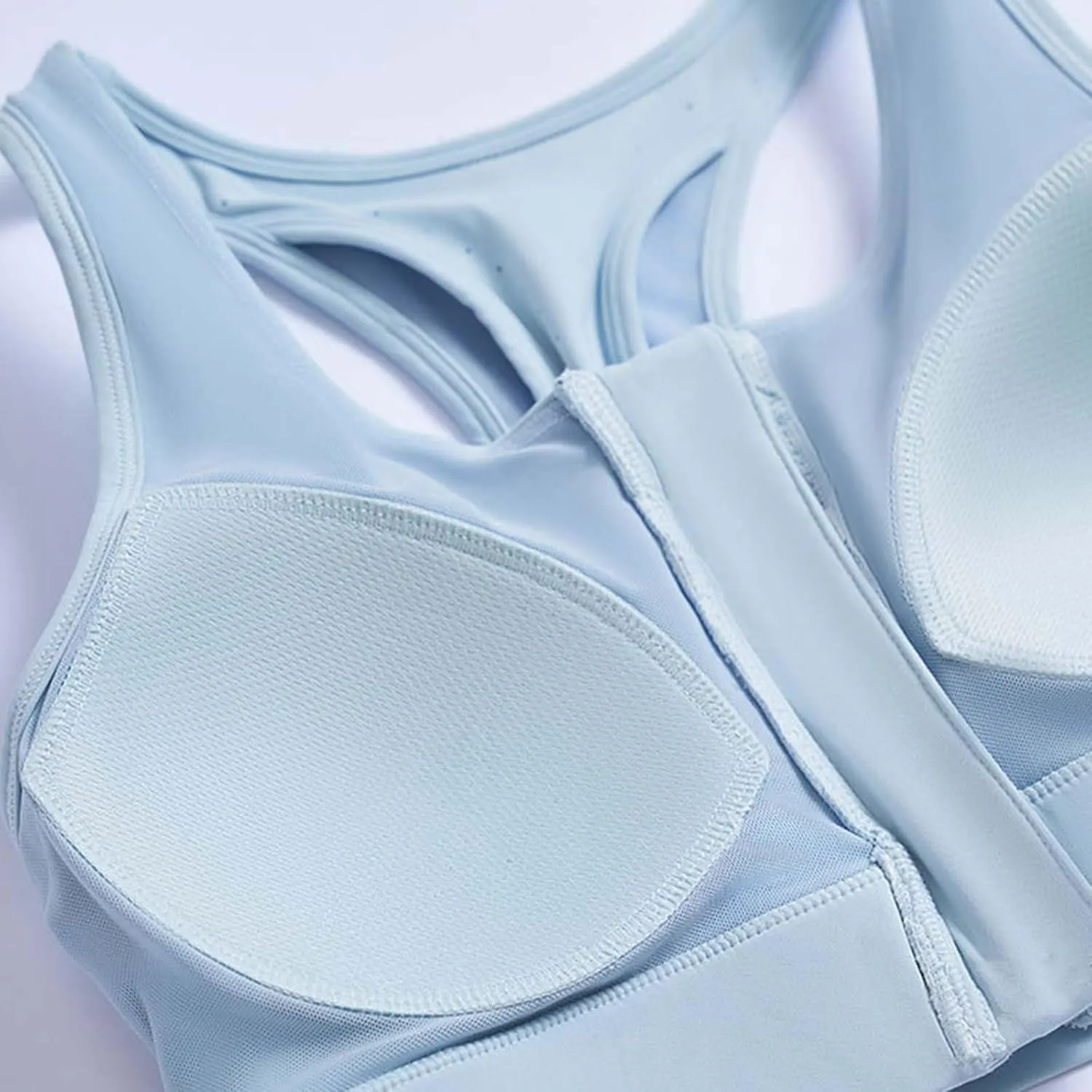 Women Sport Bras Front Zipper Closure Quick-Dry Wicking Bra Crop Tank Tops Yoga Fitness Running Bralettes Underwear