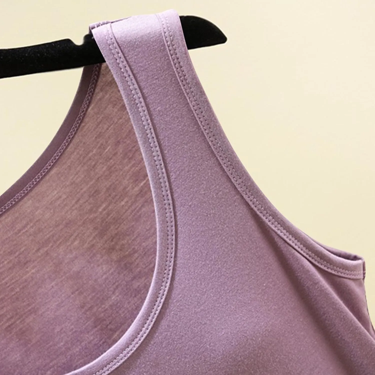 Women Summer Tank Tops with Built in Bra, Lounge Sleeveless Shirts Workout Yoga Tanks Comfort Pajamas Top Vest