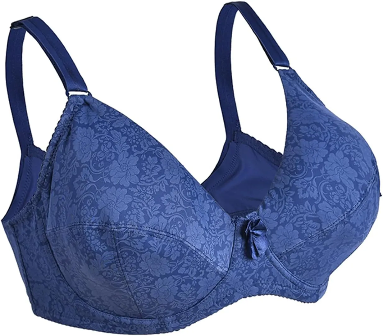 Women T-Shirt Bra Lace Underwire Push-Up Bralettes Full Coverage Brassiere Lightly Lined T-Shirt Bras Ladies Underwear