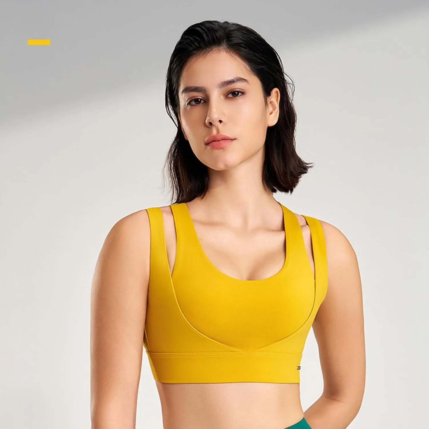 Women's Bras Crop Tank Tops Yoga Fitness Corset Stretch Quick-Dry Wicking Comfy Sport Bralettes Seamless Underwear