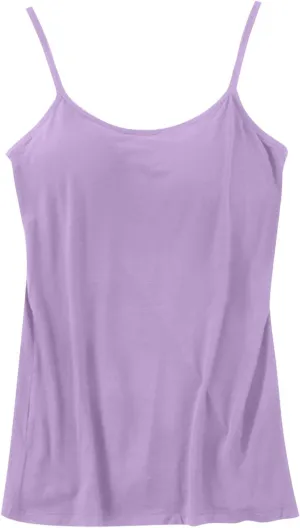 Womens Cami with Built-in Shelf Bra Camisole with Shelf Bra Stretch Cotton Camisole Straps Tank Tops Yoga Cami Shirt