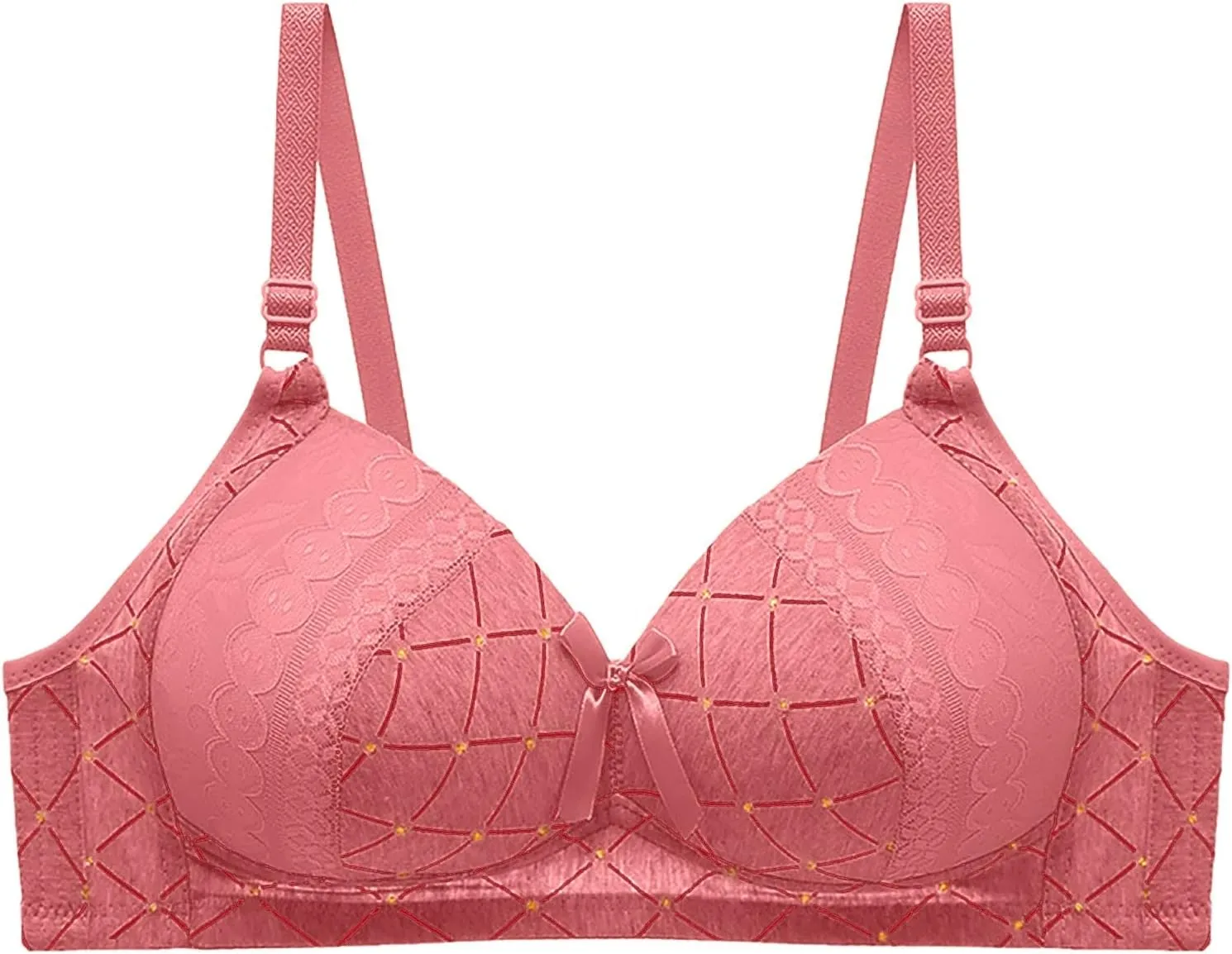 Women's Casual Prints Bras Without Rims Lace Plus Size Bra Bralettes Seamless Bralette Sports Bra Brassiere Underwear