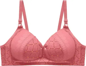 Women's Casual Prints Bras Without Rims Lace Plus Size Bra Bralettes Seamless Bralette Sports Bra Brassiere Underwear