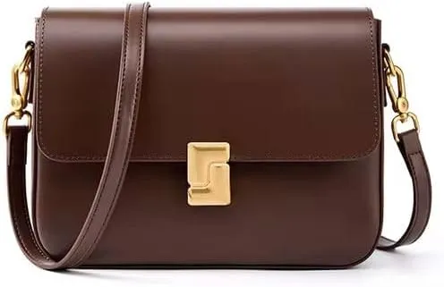Women's Cross-Body Bags - Premium Top Layer Cowhide Shoulder Handbags for Women, Stylish and Durable Women's Bags for Everyday Use for Everyday Use, Travel, Shopping, and Work, Brown