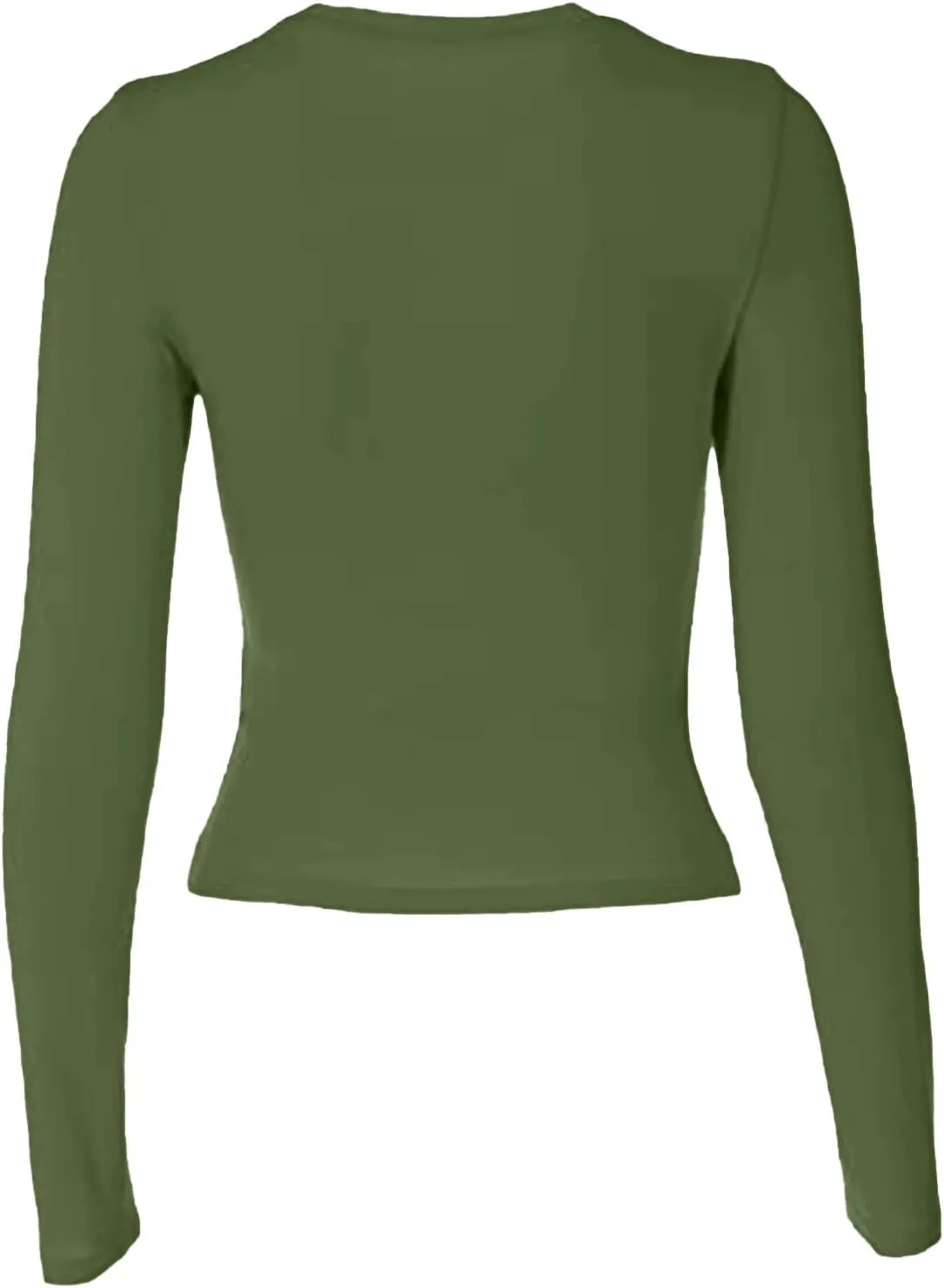 Womens Long Sleeve Shirts 2024 Basic Crop Tops Fashion Slim Fit Y2k Workout Clothes Crew Neck Stretch Tshirt Outfits