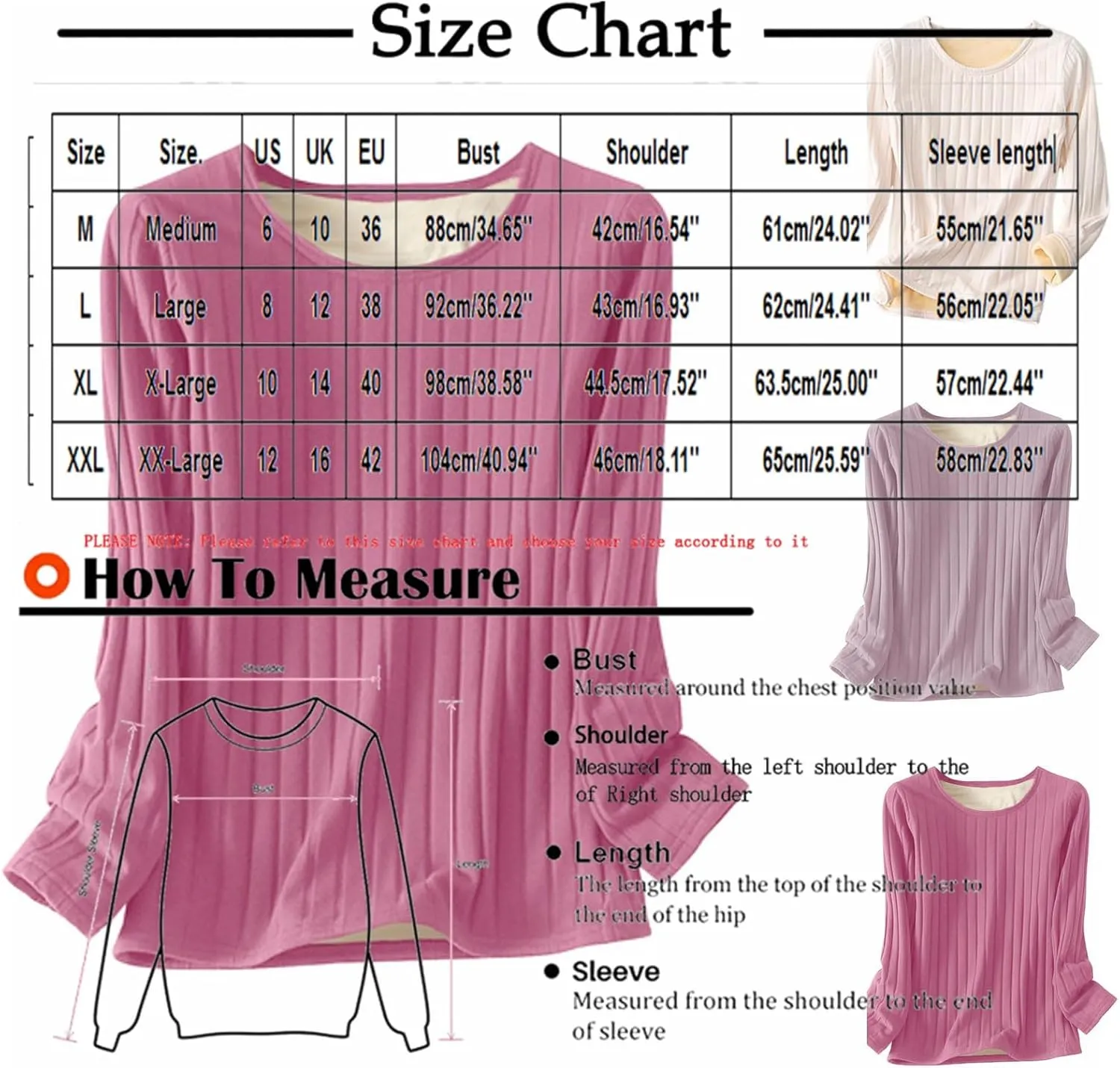 Women's Long Sleeve Thermal Pullover Winter Warm Crewneck Shirts Fleece Lined Pajamas Tops Soft Fuzzy Loungewear