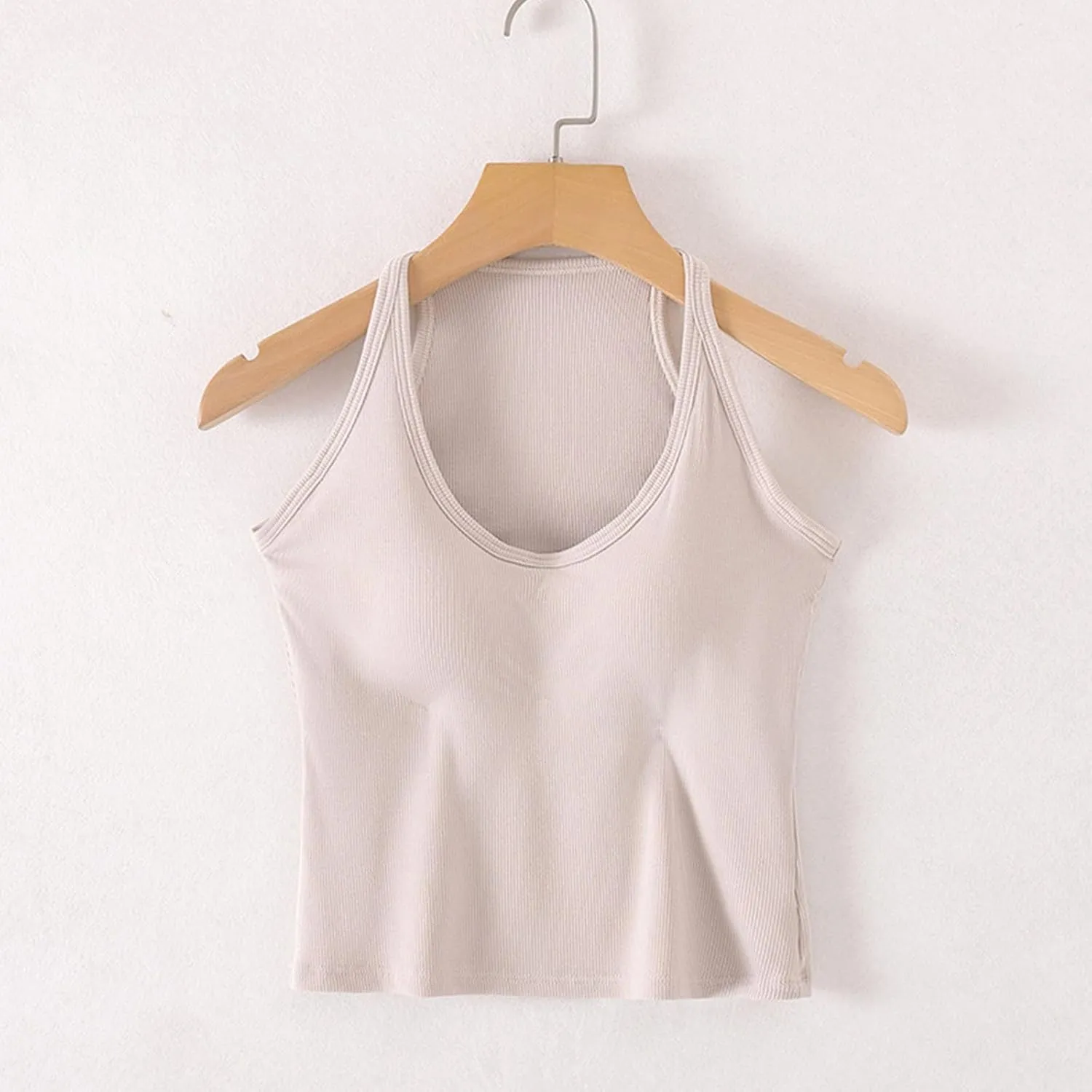 Women's Lounge Camisole Tank Tops Spaghetti Strap Rugular Fit Smooth Soft Athletic Workout Deep V Neck Tanks Shirts
