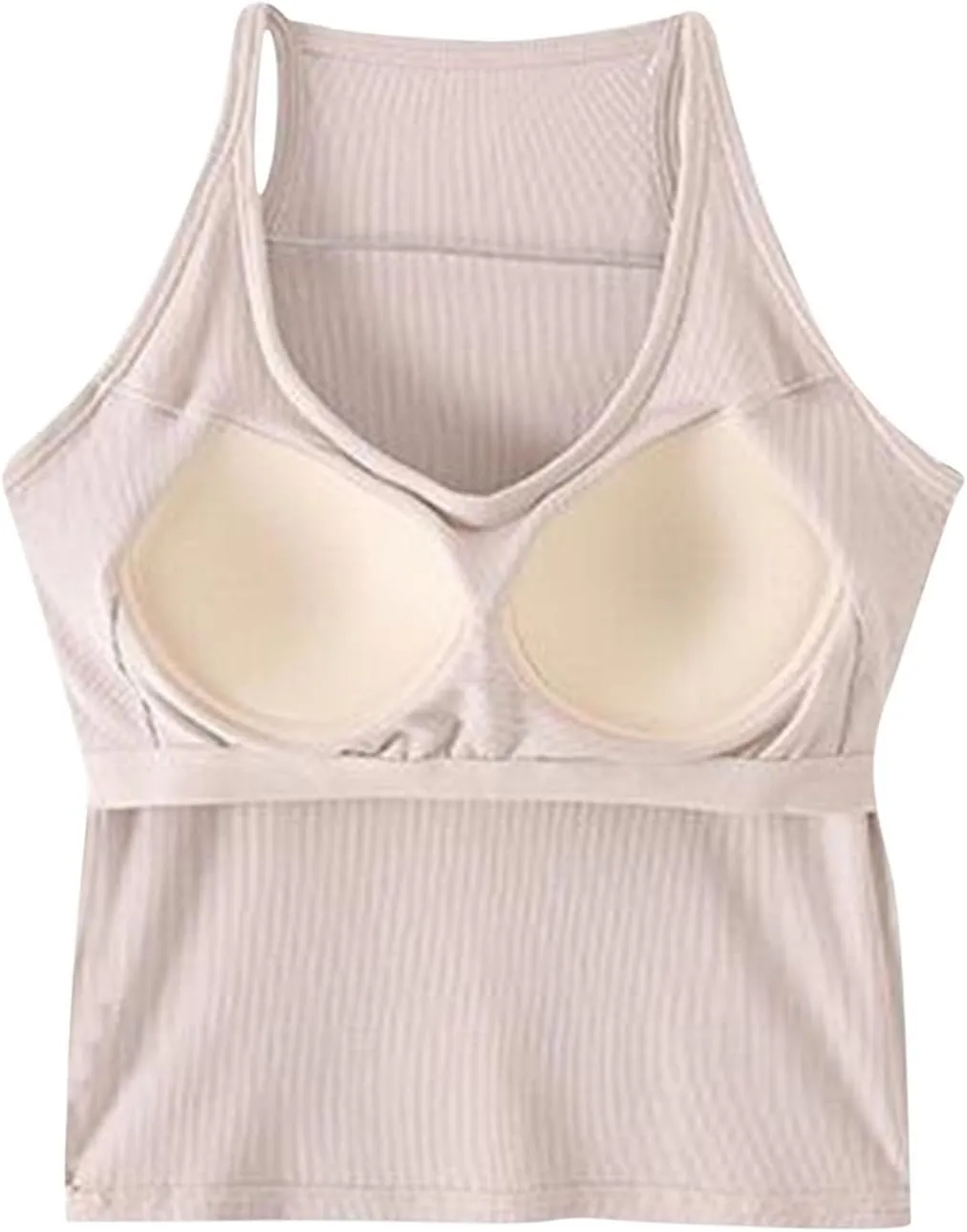 Women's Lounge Camisole Tank Tops Spaghetti Strap Rugular Fit Smooth Soft Athletic Workout Deep V Neck Tanks Shirts