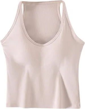 Women's Lounge Camisole Tank Tops Spaghetti Strap Rugular Fit Smooth Soft Athletic Workout Deep V Neck Tanks Shirts