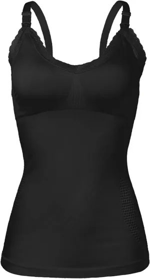 Womens Nursing Tank Tops Built in Bra for Breastfeeding Maternity Camisole Brasieres Breathable Cami Tank Top