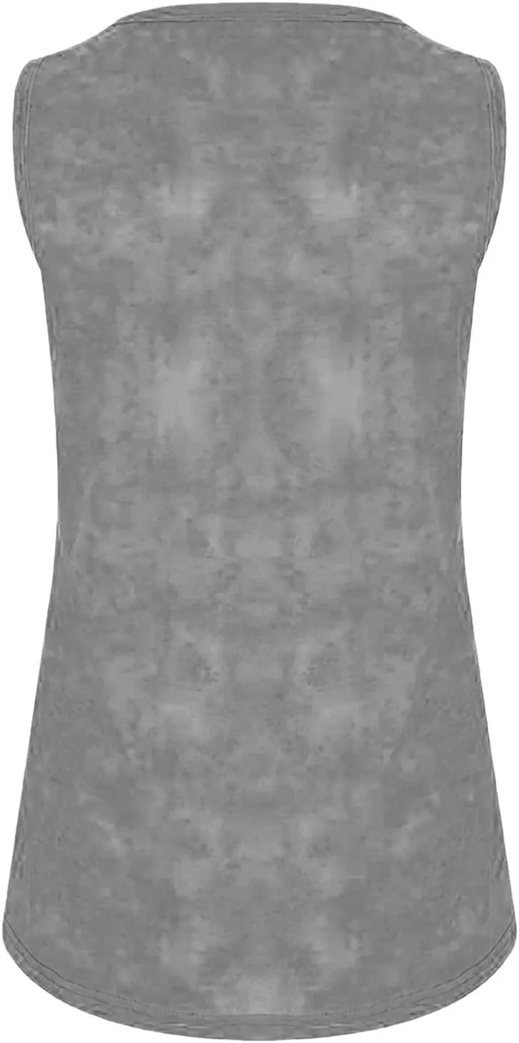 Womens Plus Size Tank Tops Trendy Color Block Sleeveless Shirts Summer Crew Neck Casual Loose Fit Tops Work Blouses