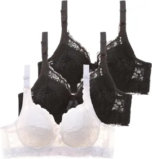 Womens Seamless Bra Slipping Plus Beautiful Latex Fall Bra Basic No T-Shirt Underwire
