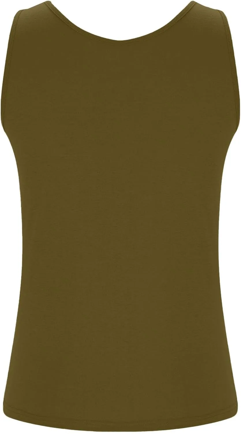 Womens Tank Tops with Built in Bra Plus Size Padded Camisole Shelf Bra Workout Yoga Shirt Casual Cotton Undershirt