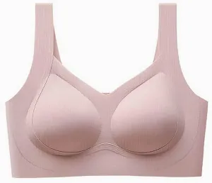 Women's Wireless Sports Bra Full Coverage Seamless Sleep Everyday Underwear Plus Size Comfy Stretch Push Up Bralette