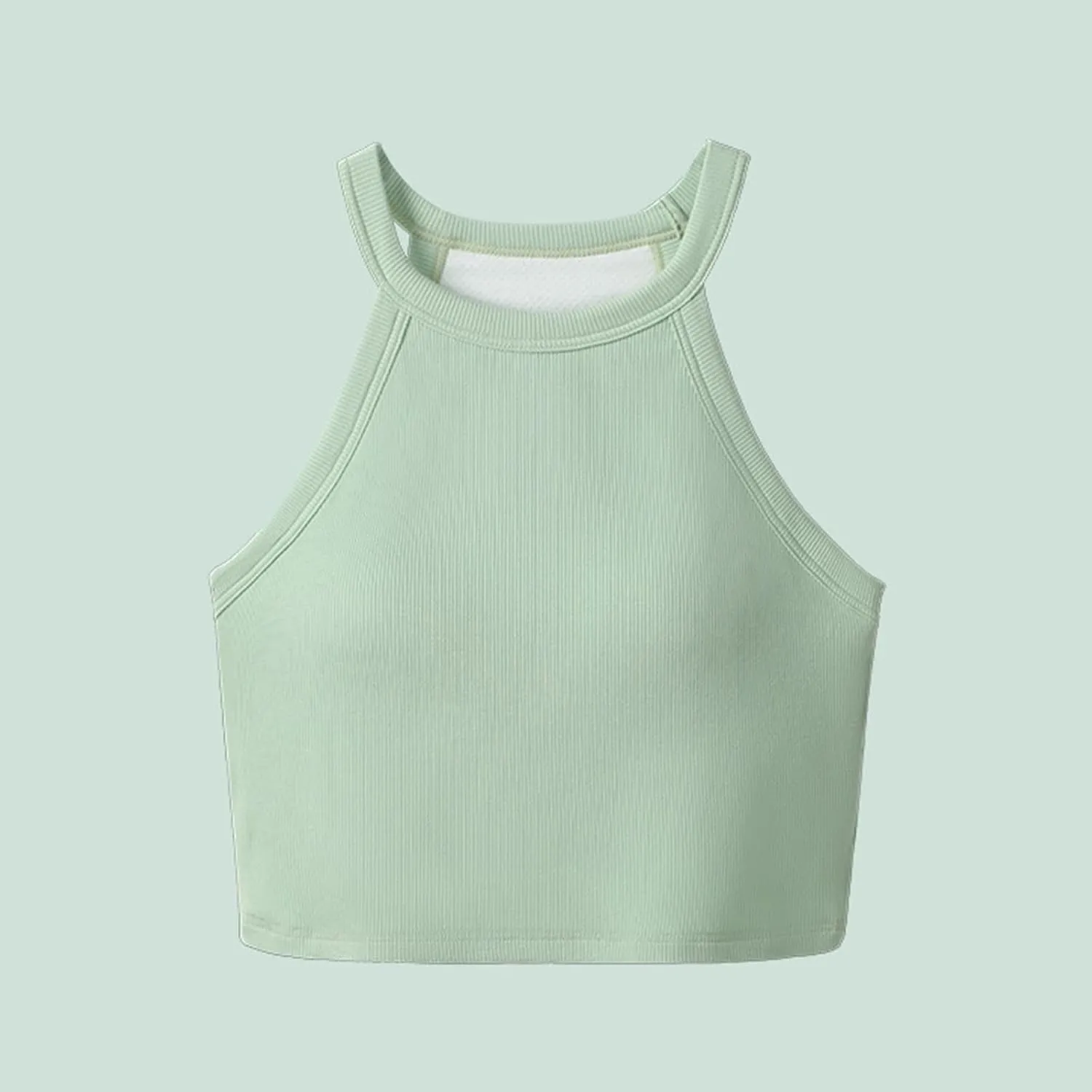 Women's with Padded Tank Tops Cute Crop Sexy Shirts Basic Going Out Tanks Wrap Bras Undershirts for Workout