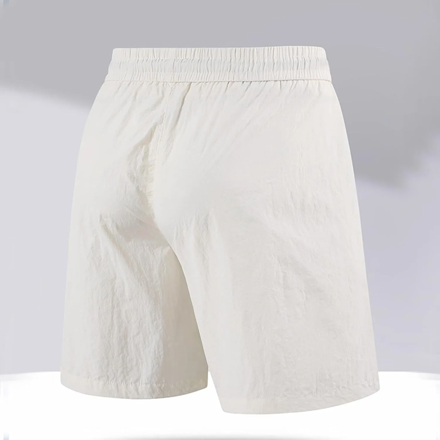 Xiaojmake Mens Quick Dry Ice Silk Shorts Loose Active Stretch Thin Workout Shorts with Zipper Pockets Training Sports Short