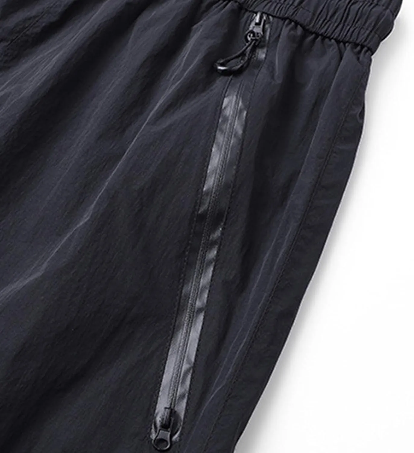 Xiaojmake Mens Quick Dry Ice Silk Shorts Loose Active Stretch Thin Workout Shorts with Zipper Pockets Training Sports Short