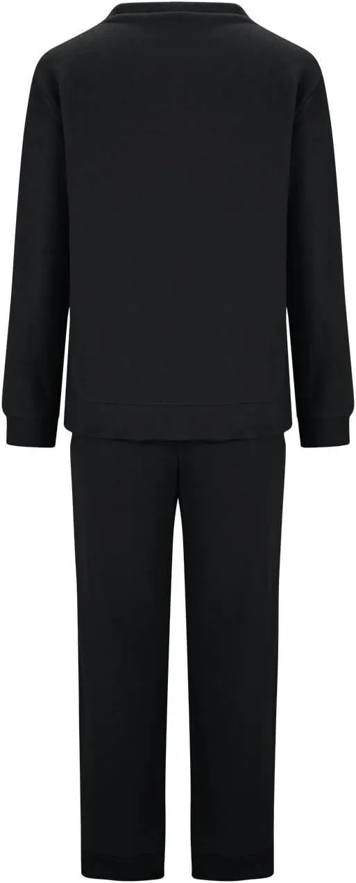 YRAETENM Lounge Sets for Women Fuzzy Fleece Long Sleeve 2 Piece Loungewear Outfits Sweater Pants Soft Lightweight Pajama Sets