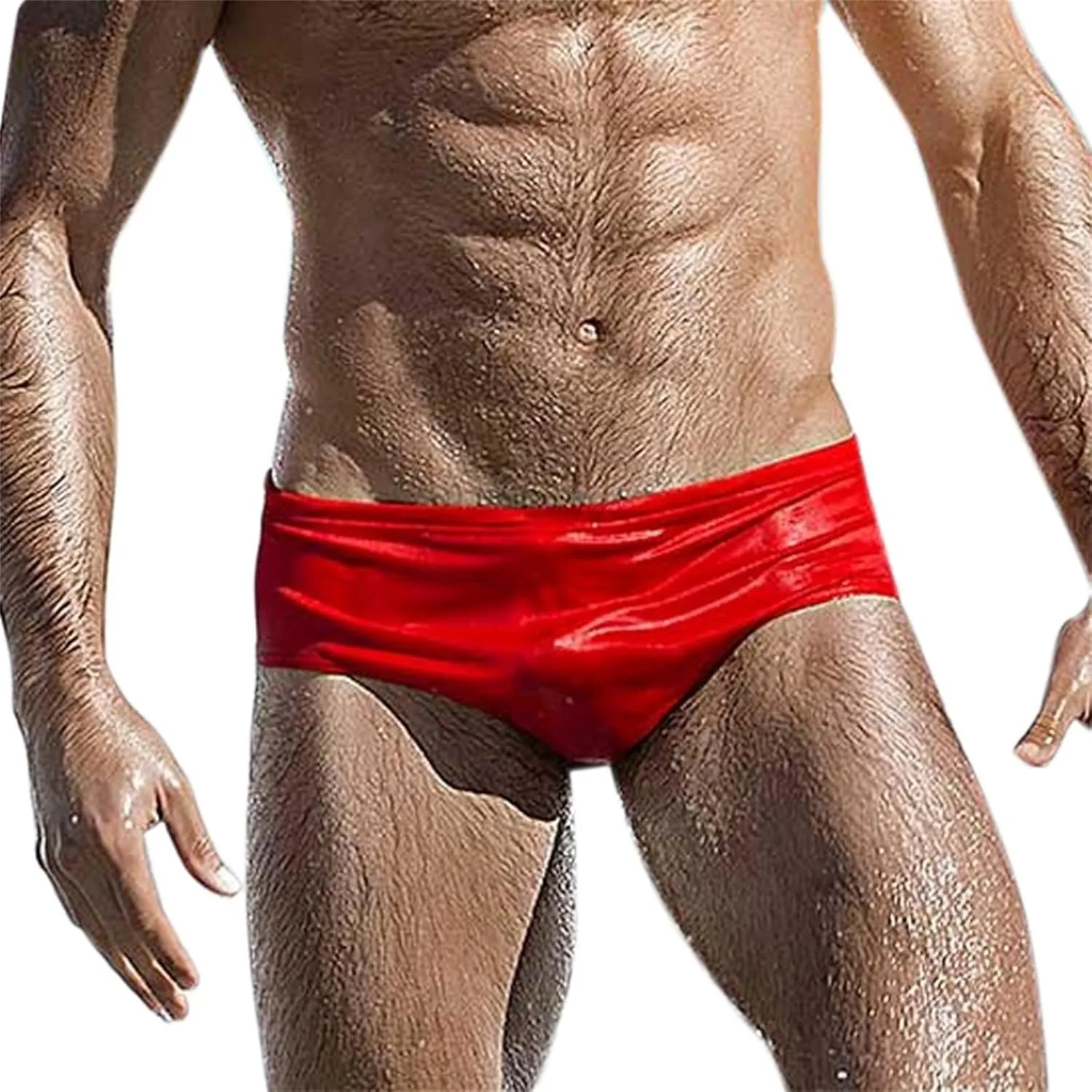 ZEFOTIM Men's Swim Briefs Funny Solid Color Bikini Board Surf Swim Suit