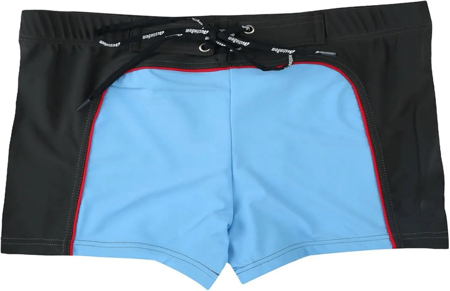 ZEFOTIM Mens Swim Shorts Drawstring Funny Color Block Trunks Fashions Surf Swimsuits