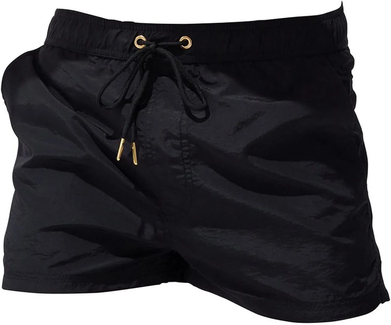 ZEFOTIM Mens Swim Shorts Drawstring Funny Solid Color Trunks Beach Surf Swimwear with Zipper Pockets