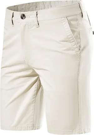 Zeiyignr Mens Golf Dress Shorts 7 Inch Casual Stretch Hiking Flat Front Quick Dry Lightweight Board Chino Short with Pockets