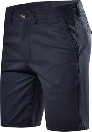 Zeiyignr Mens Golf Dress Shorts 7 Inch Casual Stretch Hiking Flat Front Quick Dry Lightweight Board Chino Short with Pockets