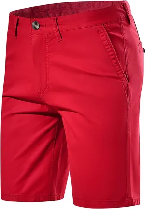 Zeiyignr Mens Golf Dress Shorts 7 Inch Casual Stretch Hiking Flat Front Quick Dry Lightweight Board Chino Short with Pockets