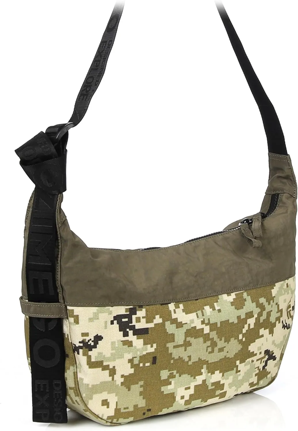 ZIMEGO Classic Crescent Crossbody Bag - Everyday Essential Travel Hobo Bag