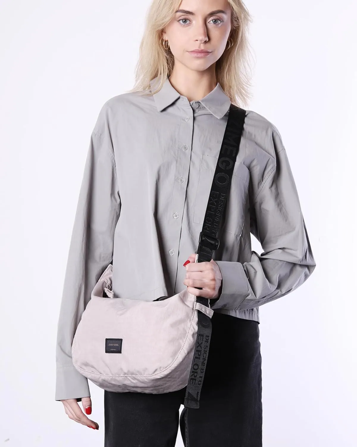ZIMEGO Classic Crescent Crossbody Bag - Everyday Essential Travel Hobo Bag