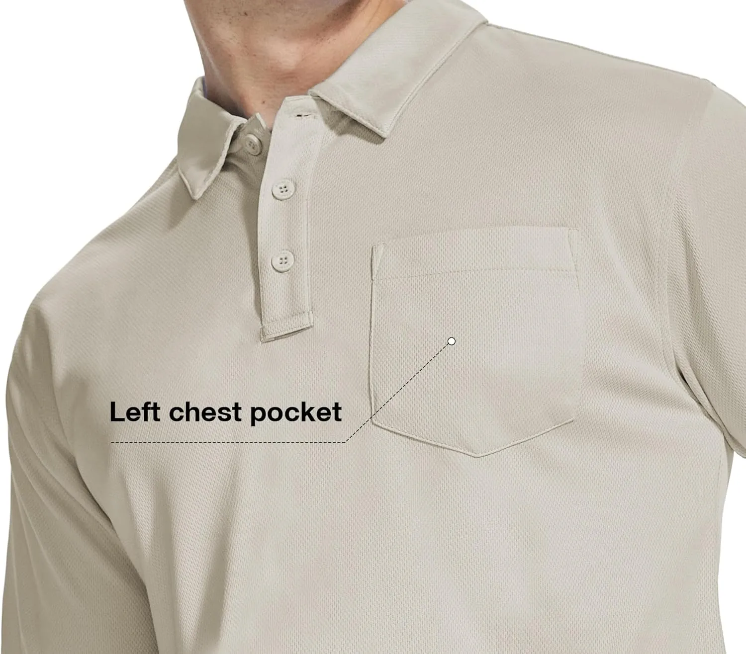 ZITY 5 Pack Polo Shirts for Men with Pocket Dry Quickly Short Sleeve Athletic Outdoor Work Collared Shirts
